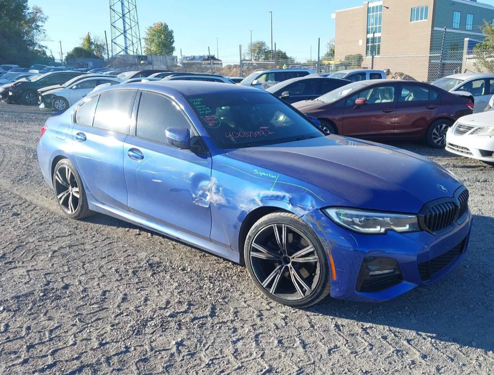 BMW 330Xi 2021 Blue vin: 3MW5R7J00M8B80804