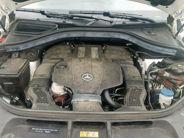 Mercedes ML 400 2015 White vin: 4JGDA5GB5FA561716