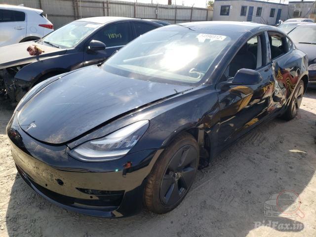 Tesla Model 3 2022 Black vin: 5YJ3E1EA4NF189458