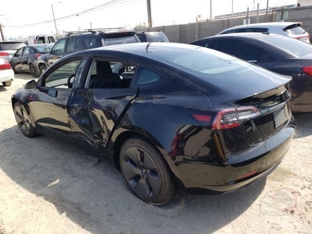 Tesla Model 3 2022 Black vin: 5YJ3E1EA4NF189458