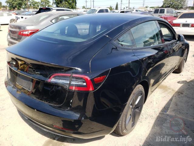 Tesla Model 3 2022 Black vin: 5YJ3E1EA4NF189458