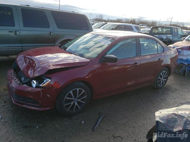 volkswagen jetta 2016 red vin: 3VWD67AJ7GM407124