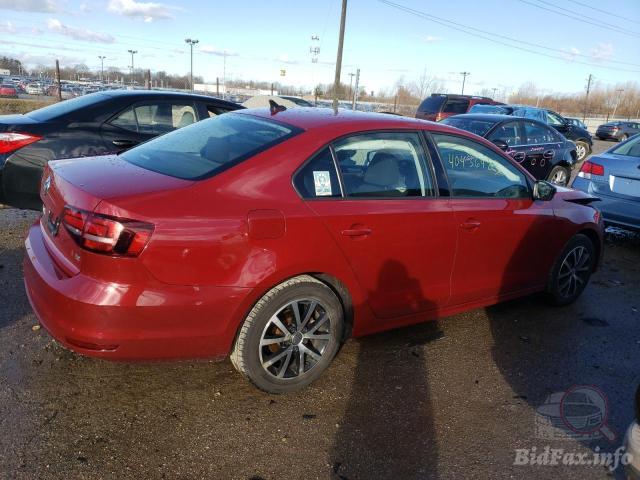 volkswagen jetta 2016 red vin: 3VWD67AJ7GM407124