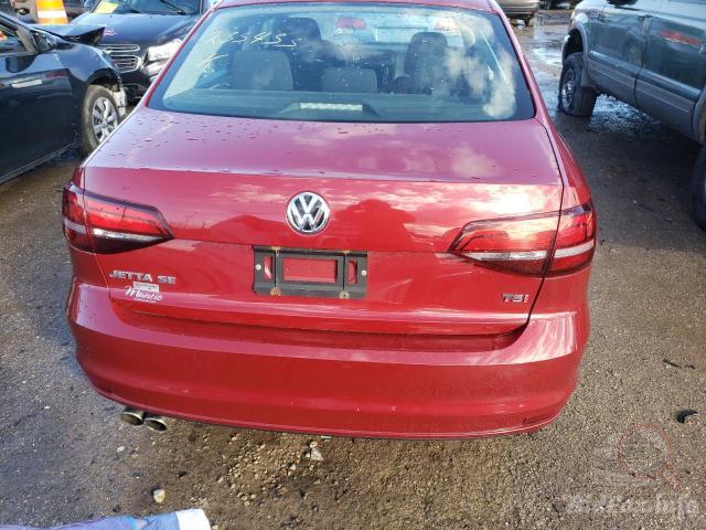 volkswagen jetta 2016 red vin: 3VWD67AJ7GM407124