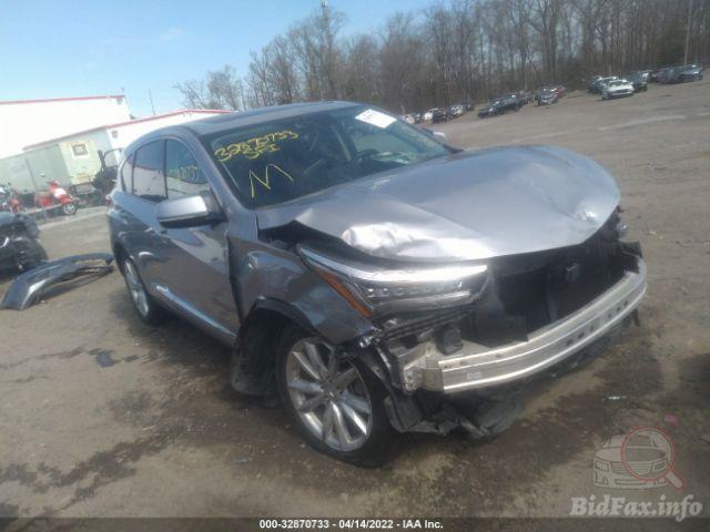 Acura Rdx 2019 Gray vin: 5J8TC2H34KL036288
