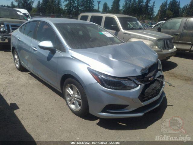 Chevrolet Cruze 2018 Blue vin: 1G1BE5SM1J7176368