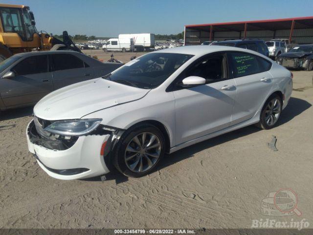 Chrysler 200 2015 White vin: 1C3CCCBB3FN626565