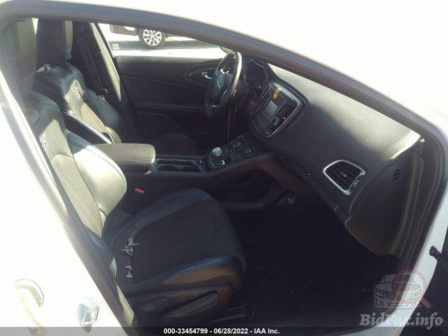 Chrysler 200 2015 White vin: 1C3CCCBB3FN626565
