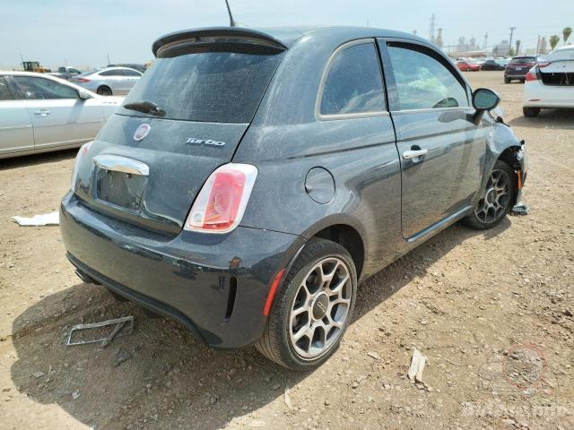 Fiat 500 2018 Black vin: 3C3CFFKH0JT425793