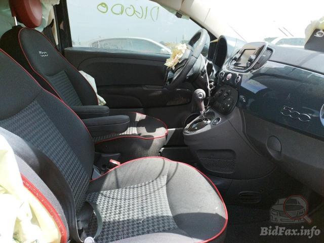 Fiat 500 2018 Black vin: 3C3CFFKH0JT425793