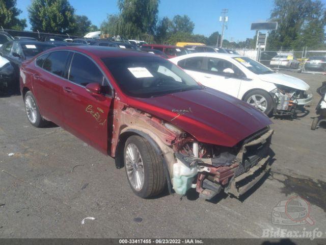 Ford Fusion 2016 Red vin: 3FA6P0K96GR263353