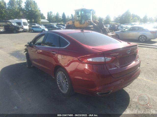 Ford Fusion 2016 Red vin: 3FA6P0K96GR263353
