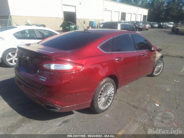 Ford Fusion 2016 Red vin: 3FA6P0K96GR263353
