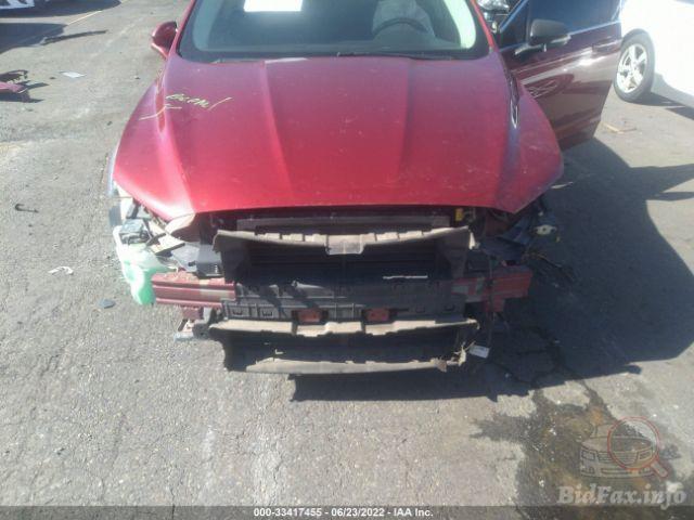 Ford Fusion 2016 Red vin: 3FA6P0K96GR263353
