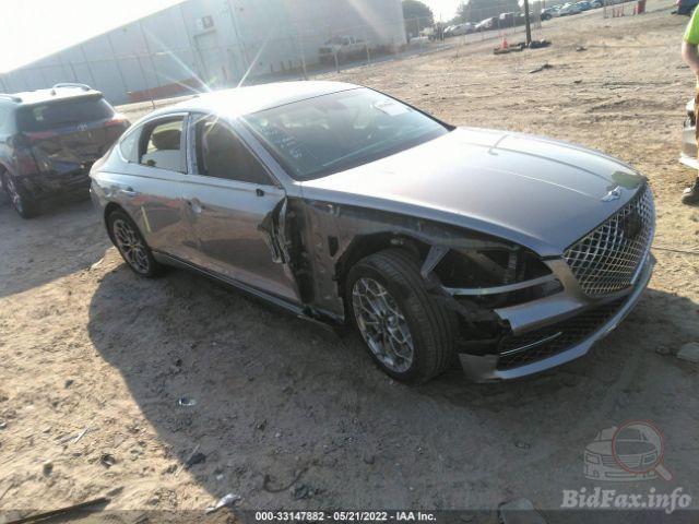 Genesis G80 2021 Gray vin: KMTGC4SD9MU065152