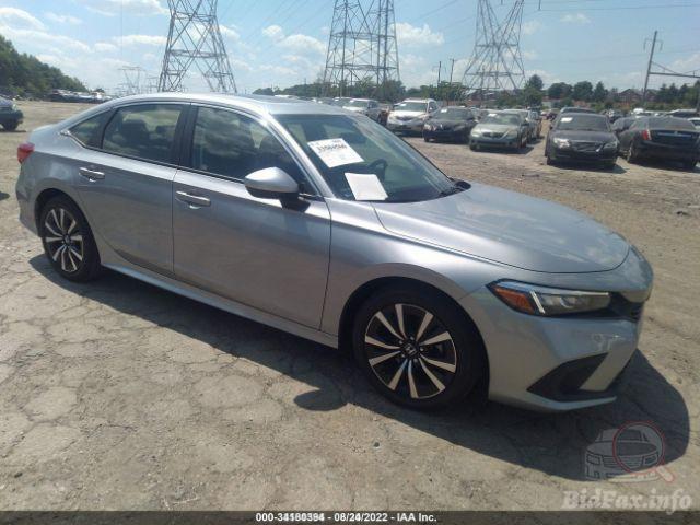 Honda Civic 2022 Silver vin: JHMFE1F77NX002461