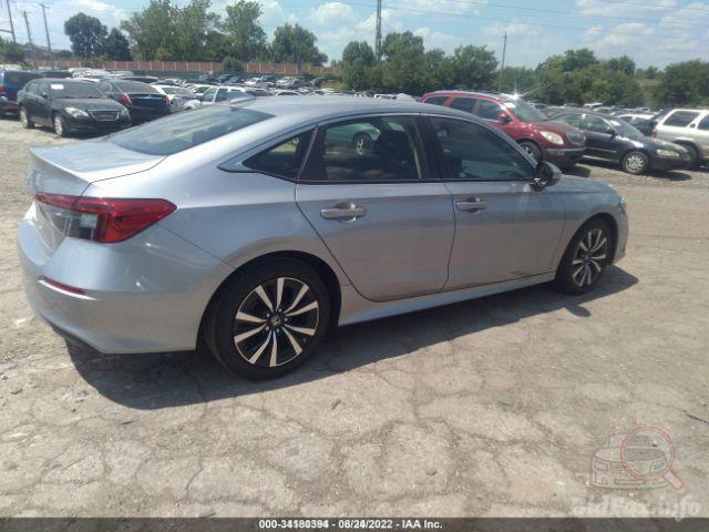 Honda Civic 2022 Silver vin: JHMFE1F77NX002461