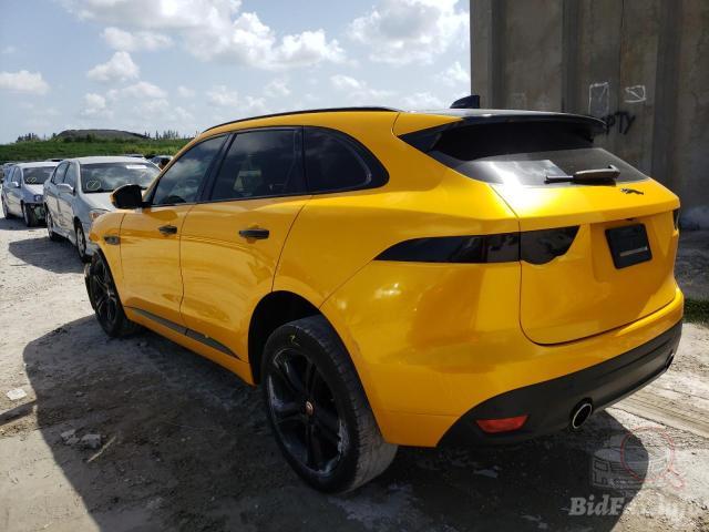 Jaguar F-Pace 2018 Yellow vin: SADCL2FX1JA326572