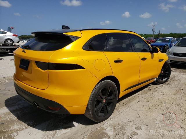 Jaguar F-Pace 2018 Yellow vin: SADCL2FX1JA326572