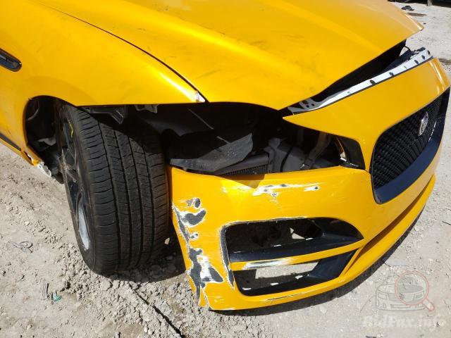 Jaguar F-Pace 2018 Yellow vin: SADCL2FX1JA326572