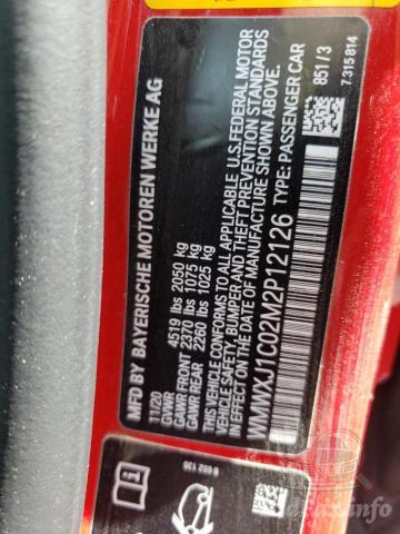 Mini Cooper Clubman 2021 Red vin: WMWXJ1C02M2P12126